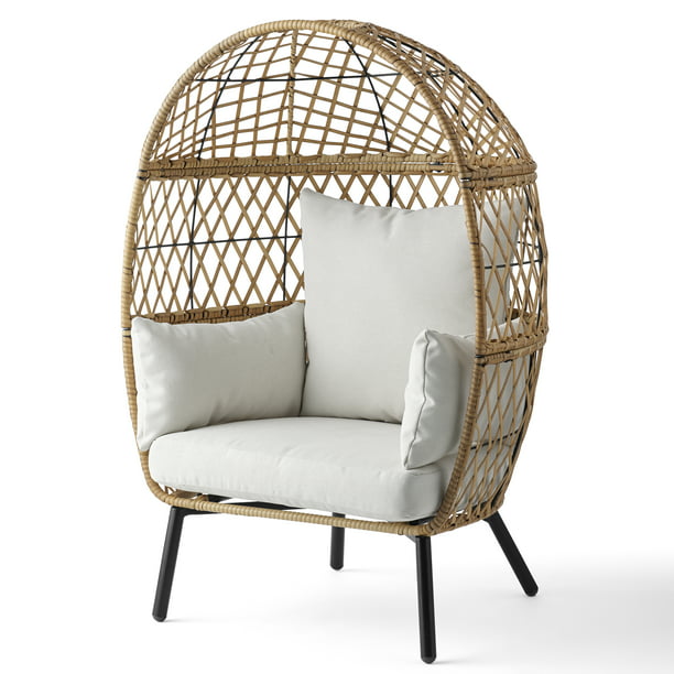 Home Outdoor Wicker Stationary Egg Chair