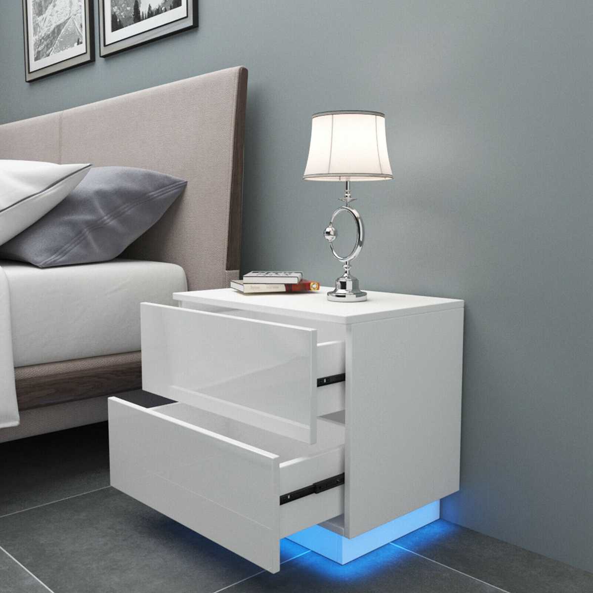 LED Bedside Tables for Bedroom