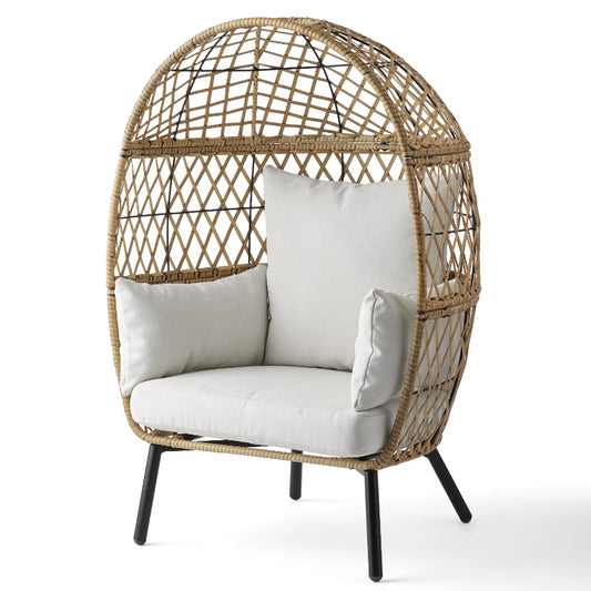 Home Outdoor Wicker Stationary Egg Chair